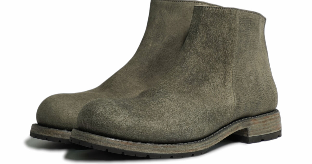 46OL-L2BLR+2333 short drape boots | Portaille